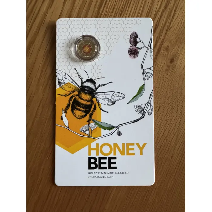 2022 $2 HONEYBEE C MINT MARK RAM CARDED COIN