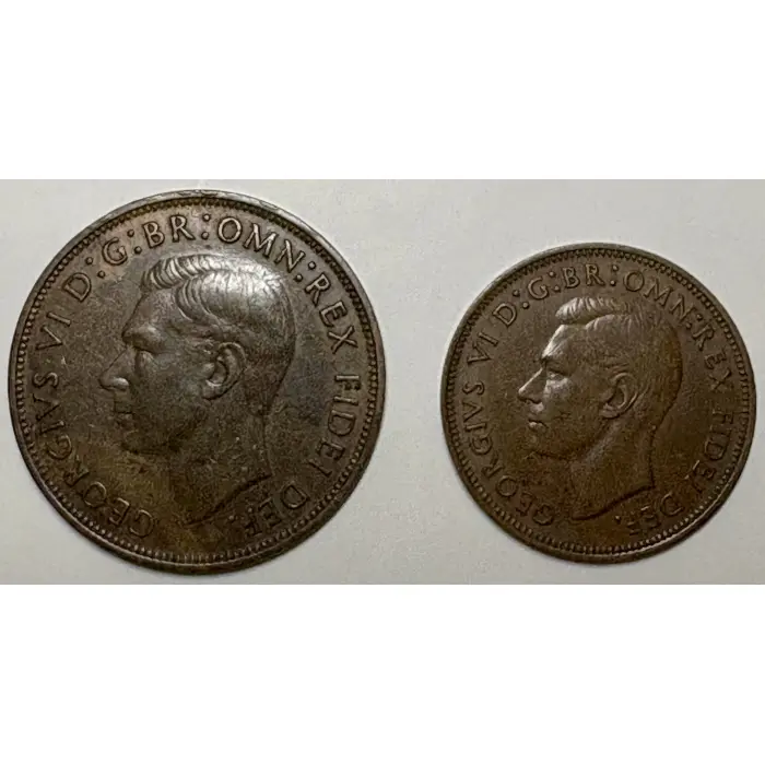 1951 Penny and Half Penny Set