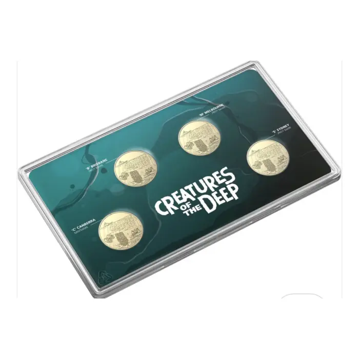 2023 $1 Mintmark and Privy Mark Uncirculated Four-Coin Set Creatures of the Deep
