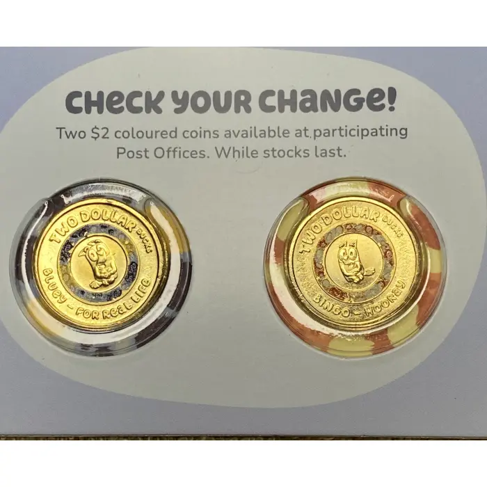 2026 Bluey $2 7 coin set in presentation folder 