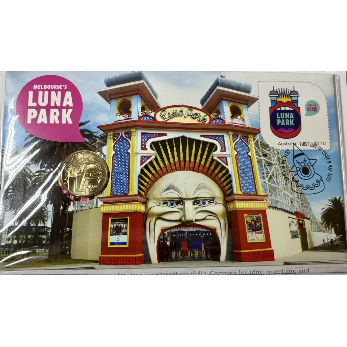 2022 Australia Post $1  Luna Park (Great Aussie Coin Hunt) - PNC