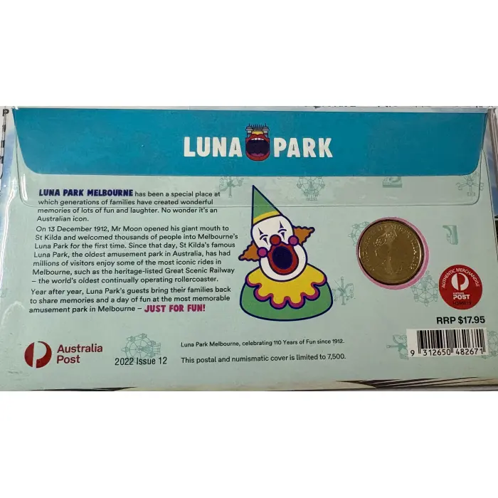 2022 Australia Post $1  Luna Park (Great Aussie Coin Hunt) - PNC