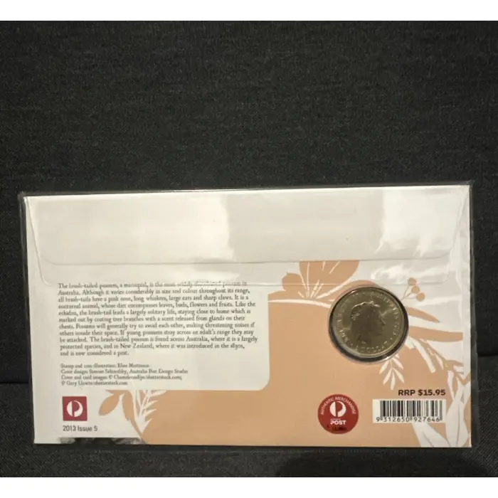 2013 PNC Bush Babies Possum $1 Coin and Stamp