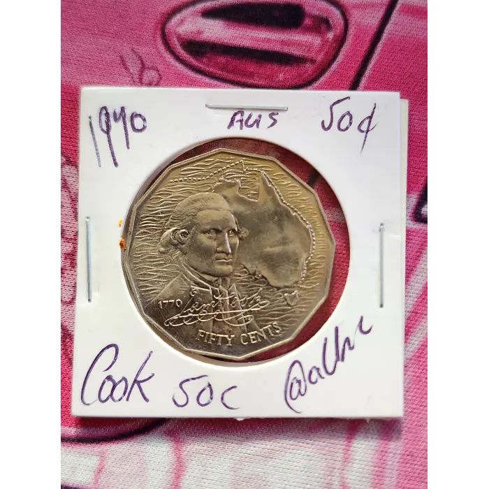 1970 Australian Captain Cook 50c UNC