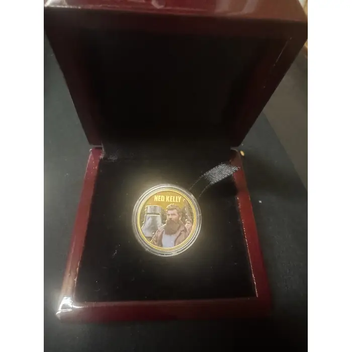 Tuvalu 2010 Gold 1/4 Ounce Coloured Proof Coin Ned Kelly