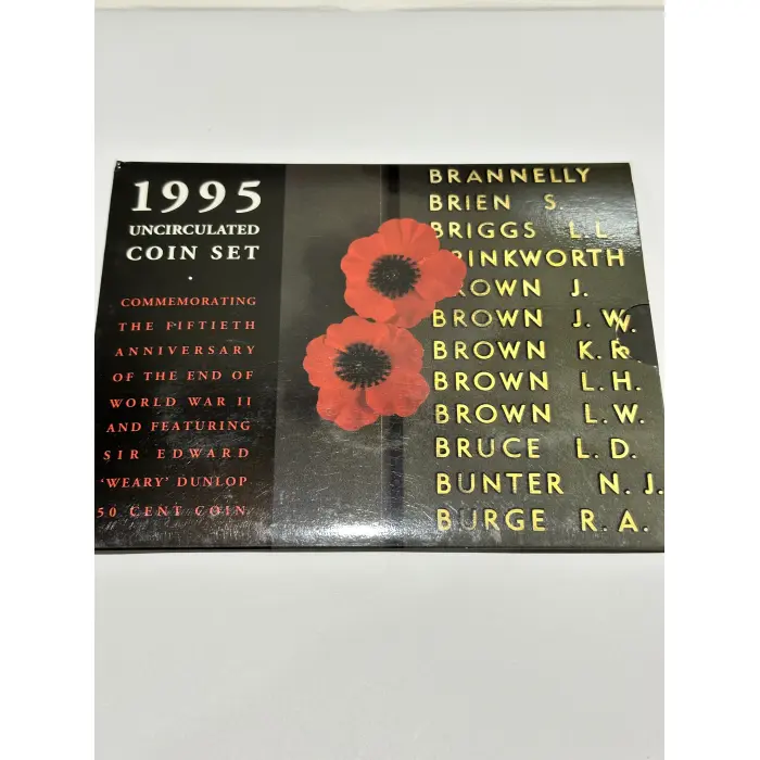 1995 Weary Dunlop uncirculated coin set