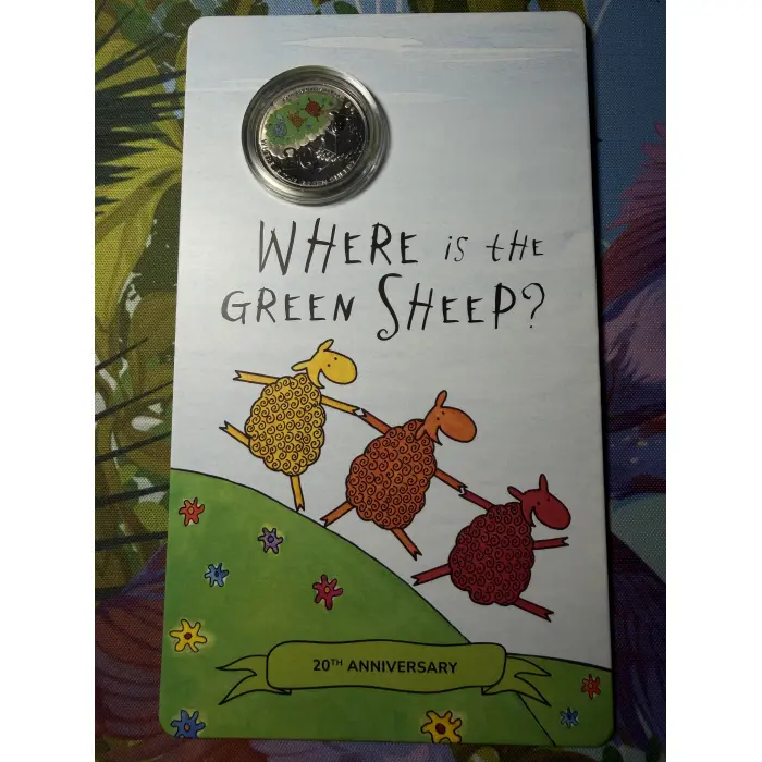 2024 20th Anniversary of Where Is The Green Sheep 20c Coloured Uncirculated Coin