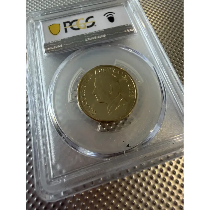 2025 $1 Bluey Christmas Colorised coin PCGS MS67