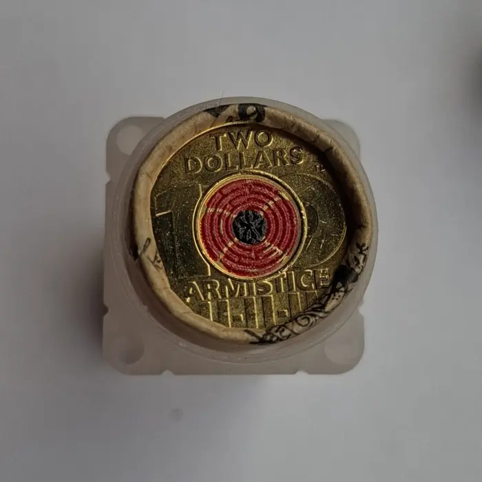 2018 $2 Remembrance Day- Armistice T/T Coloured Mint Roll (25 Coins)