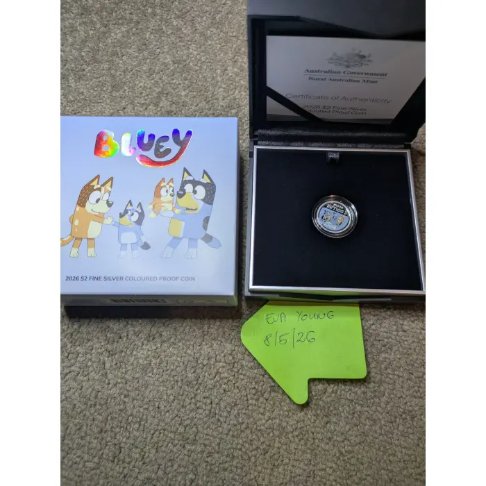 2026 Bluey silver proof $2 coin