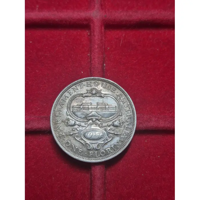1927 PARLIAMENT HOUSE FLORIN 