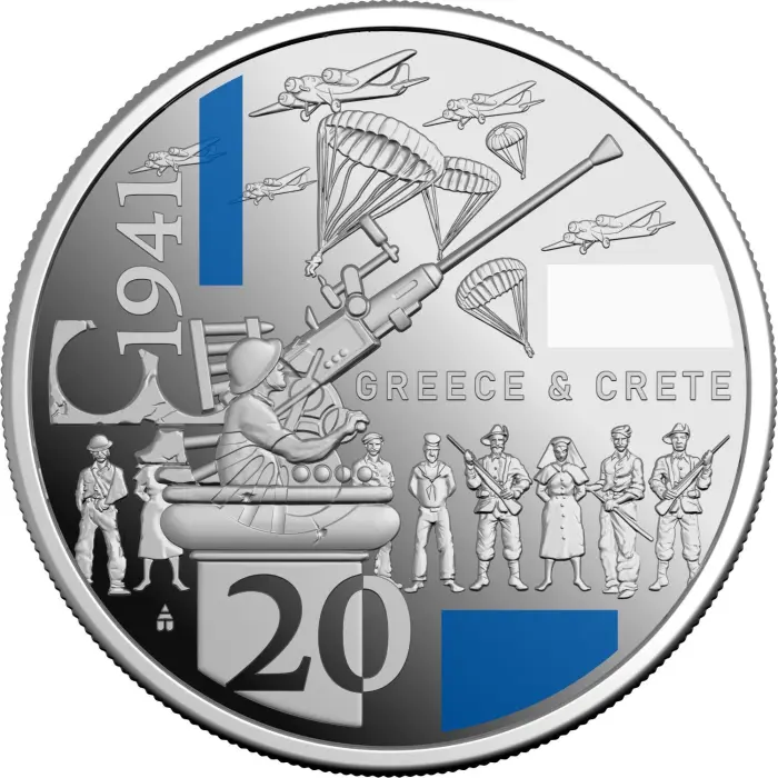 2026 20 cent SILVER Three Coin Set - 1941 Service & Strife - Australia in the Second World War proof
