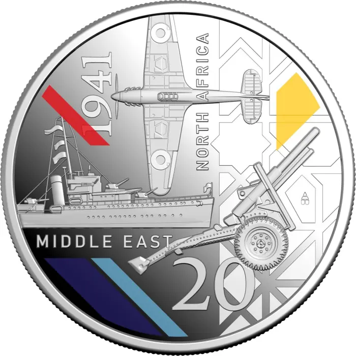 2026 20 cent SILVER Three Coin Set - 1941 Service & Strife - Australia in the Second World War proof