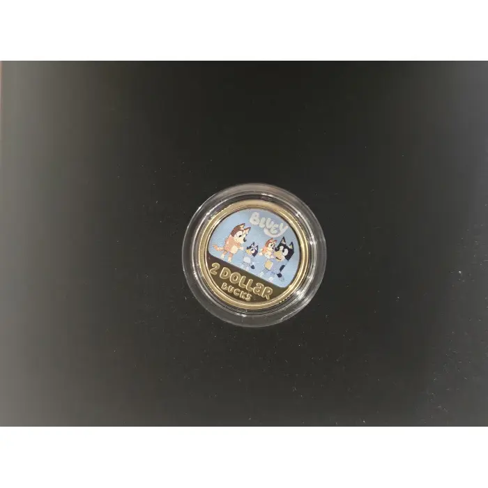 2026 Bluey $2 Coloured AlBr Proof Coin - Limited to 10,500 minted!