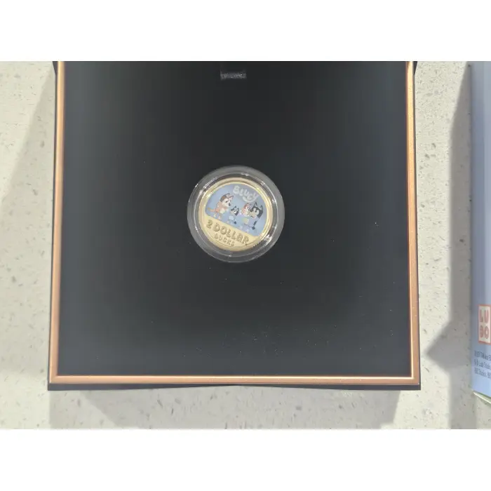2026 Bluey $2 Coloured AlBr Proof Coin - Limited to 10,500 minted!