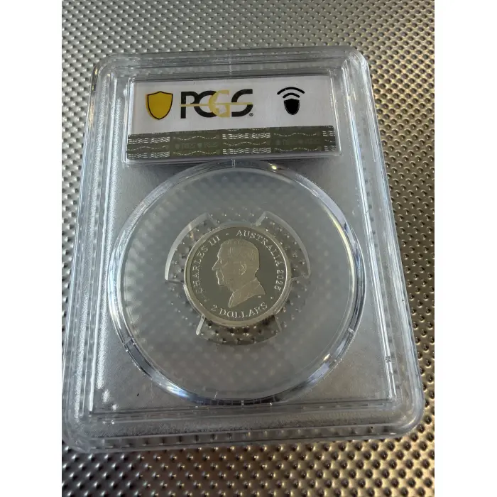 2025 $2 ‘C’  Silver Proof Coin 80th Anniversary WWII PCGS PR69DCAM
