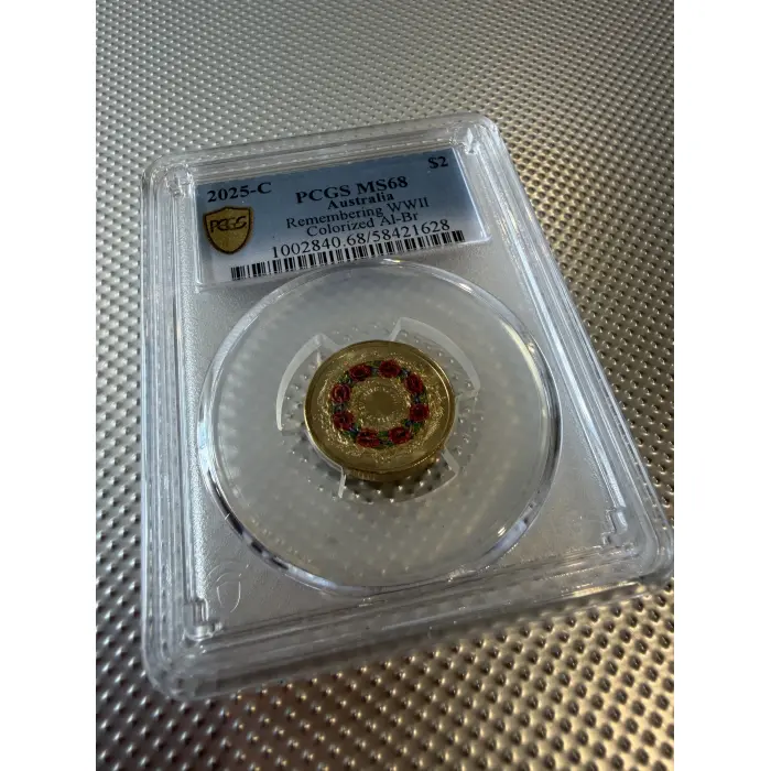 2025 $2 C Mintmark Remembering WWII Coin PCGS MS68