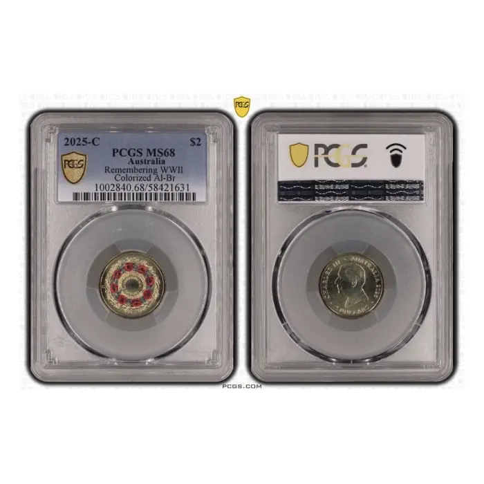 2025 $2 C Mintmark Remembering WWII Coin PCGS MS68