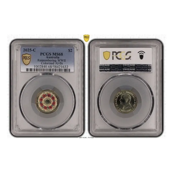 2025 $2 C Mintmark Remembering WWII Coin PCGS MS68