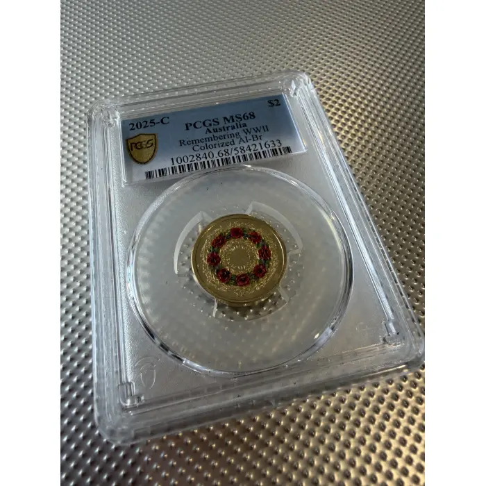 2025 $2 C Mintmark Remembering WWII Coin PCGS MS68