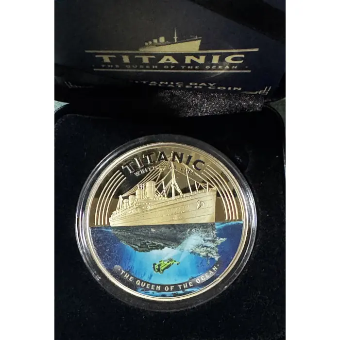  2026 Titanic Super Size Gold Plated Coin - Limited Mintage of only  2026