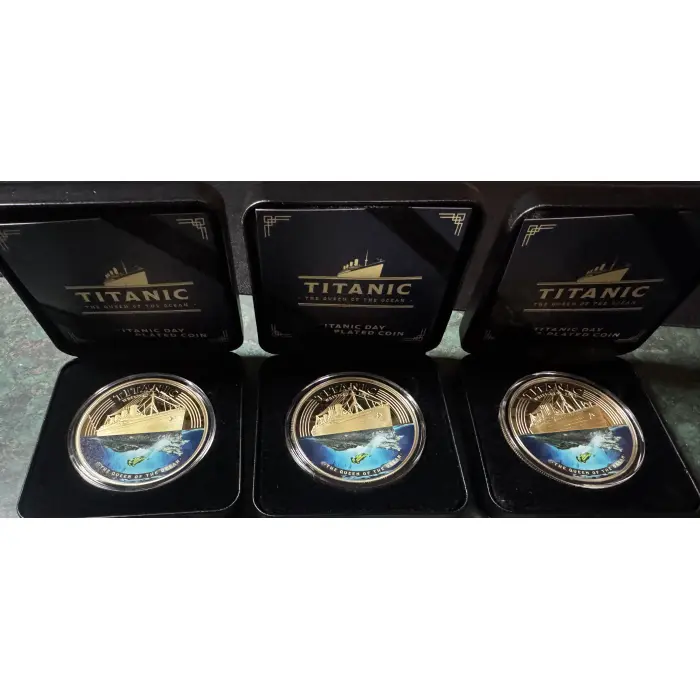  2026 Titanic Super Size Gold Plated Coin - Limited Mintage of only  2026