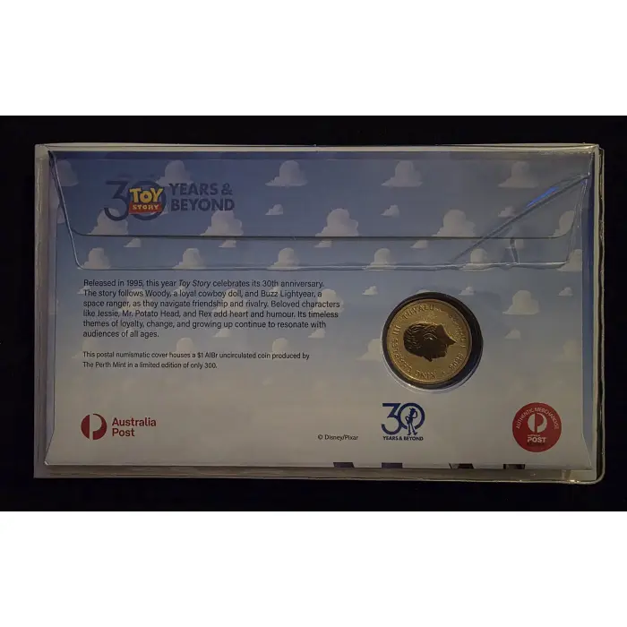 🤠🎬 **2025 $1 Toy Story “30 Years & Beyond” Limited Edition PNC – No. 072/300**