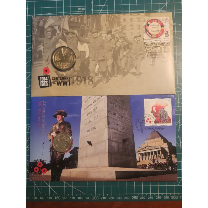 Bundle of 10 war/remembrance themed pnc's 
