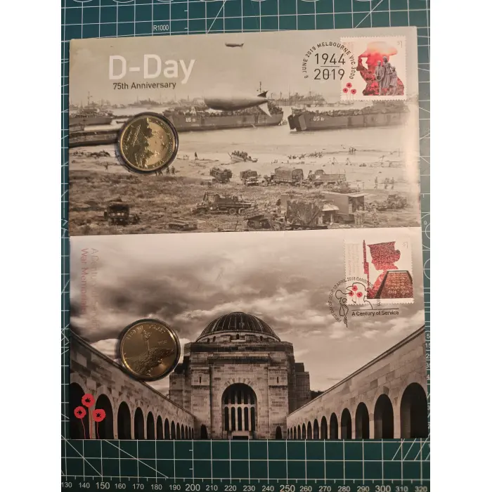 Bundle of 10 war/remembrance themed pnc's 