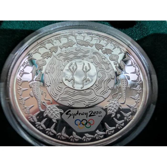 2000 Silver 1 Ounce Olympic Proof Coin Festival of the Dreaming Fine Silver 