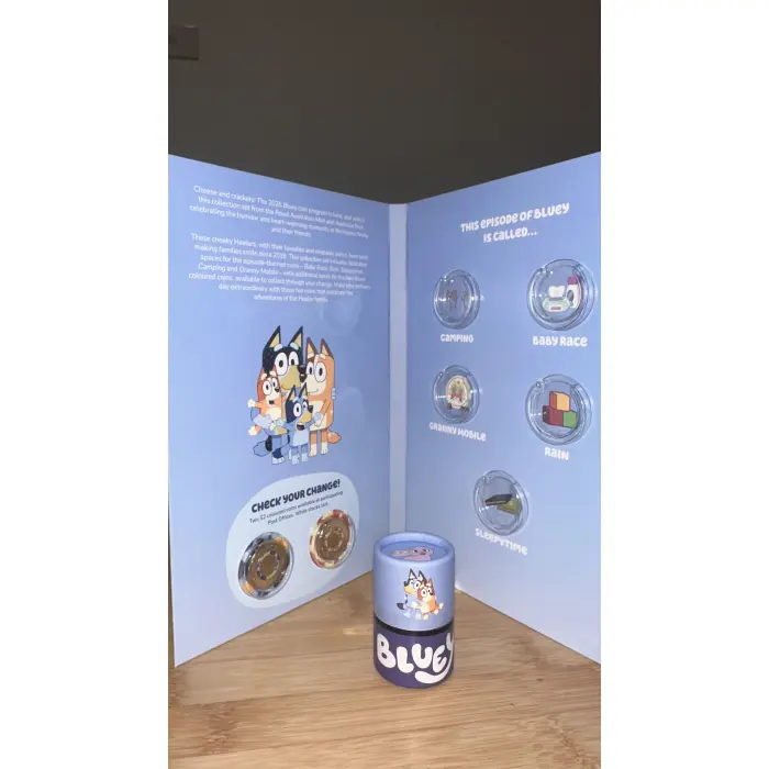 2026 $2 Bluey SEALED Tube and Folder Coin Set *INCLUDES TILL COINS*