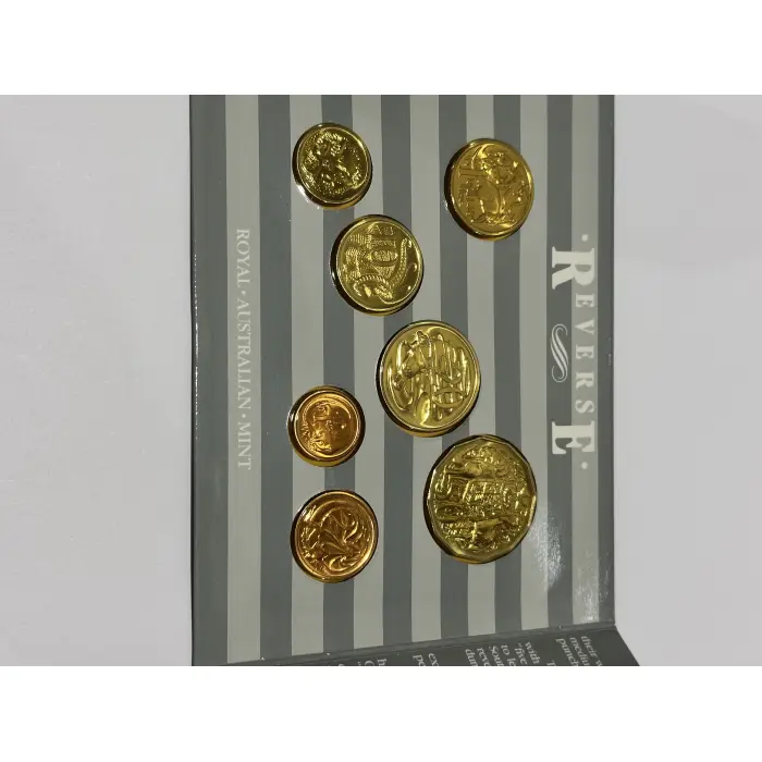 1987 uncirculated mint coin set seven coins