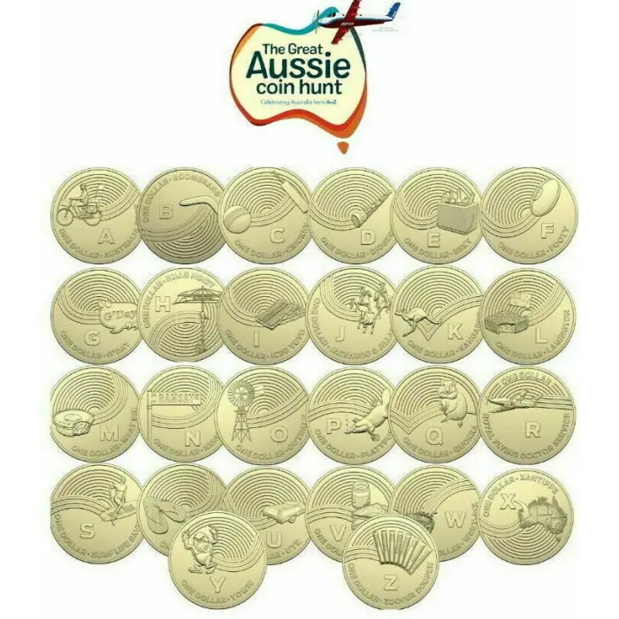 The Great Aussie Coin Hunt 1 2019 Complete Set of Coins in Folder