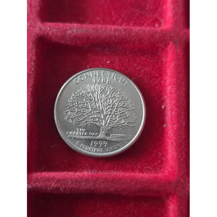 1999-D Connecticut State Quarter – The Charter Oak USA 🇺🇸 