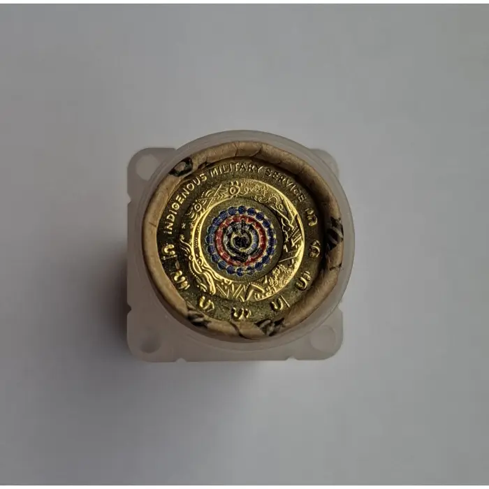 2021 $2 Indigenous Military Service - Premium H/T Coloured Mint Roll (25 Coins)