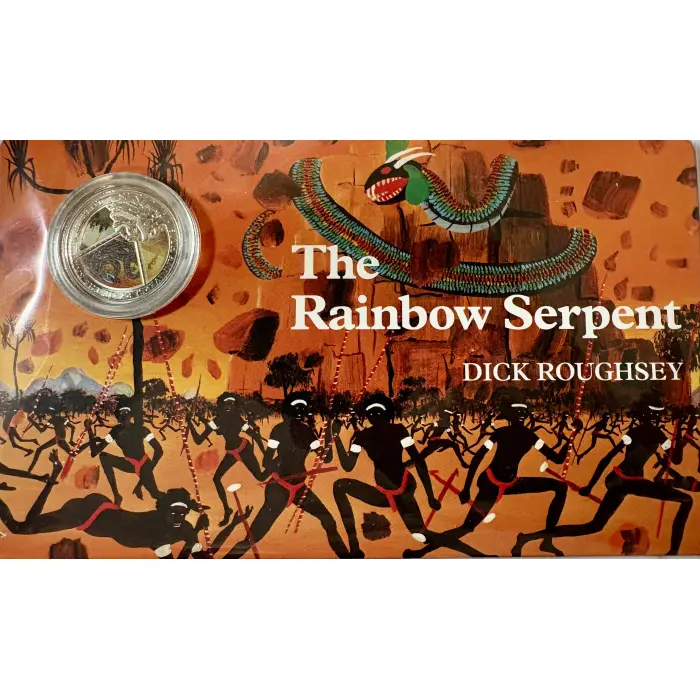 2025 50th Anniversary of The Rainbow Serpent 20c UNC Coloured Coin in Card