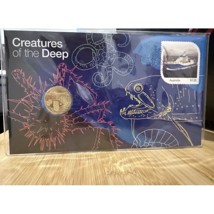 Australia 2023 Creatures of the Deep PNC w envelope Privy Mark, AUSTRALIA
