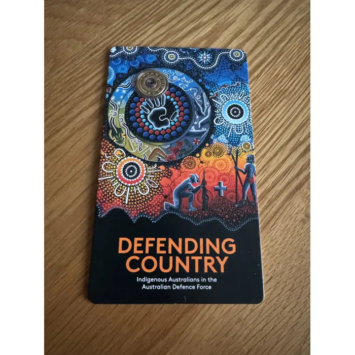 2021 $2 INDIGENOUS MILITARY SERVICE- DEFENDING COUNTRY 'C' MINT MARK CARDED COIN