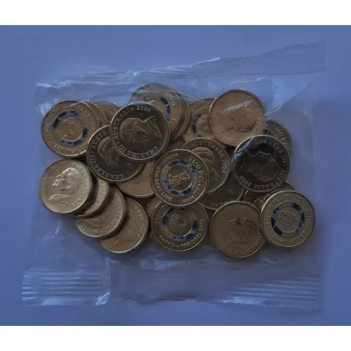 2026 $2 Bluey Till Coin Bag (25 x $2 coins total)