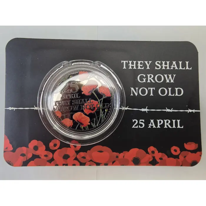 2026 ANZAC 'They Shall Grow Not Old' Black Nickel Coloured Coin