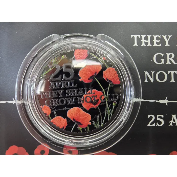 2026 ANZAC 'They Shall Grow Not Old' Black Nickel Coloured Coin