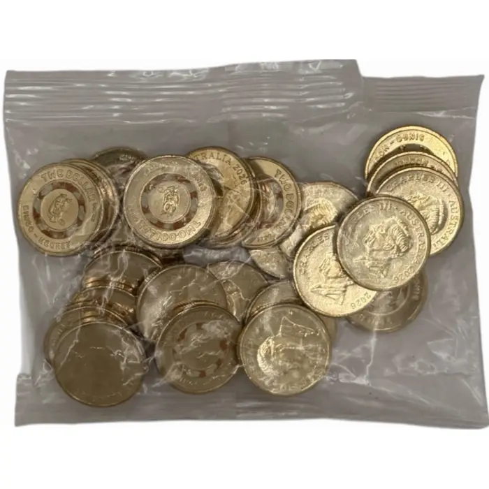 2026 $2 Bingo & Bluey Pair Of UNC RAM Mint Bags (50x $2 coins total)