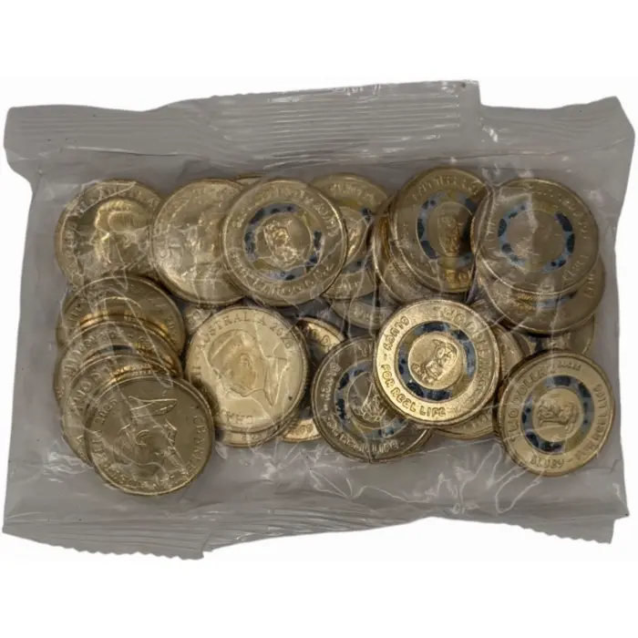 2026 $2 Bingo & Bluey Pair Of UNC RAM Mint Bags (50x $2 coins total)