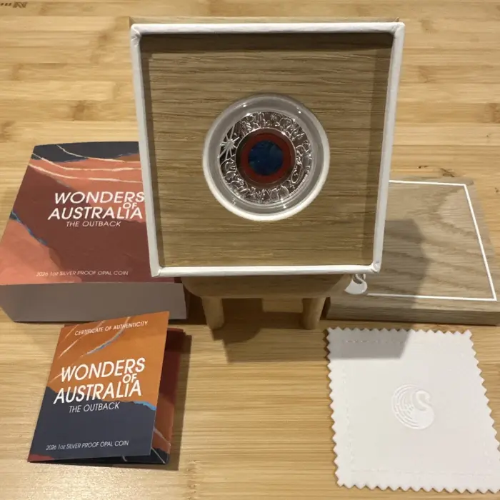 2026 Wonders of Australia - The Outback 1oz Silver Proof Opal Coin