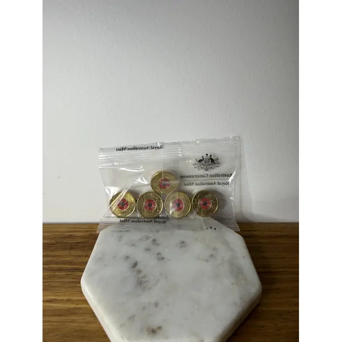 Sealed (UNC) 2018 Armistice Centenary 5-coin RAM bag (5x coins)