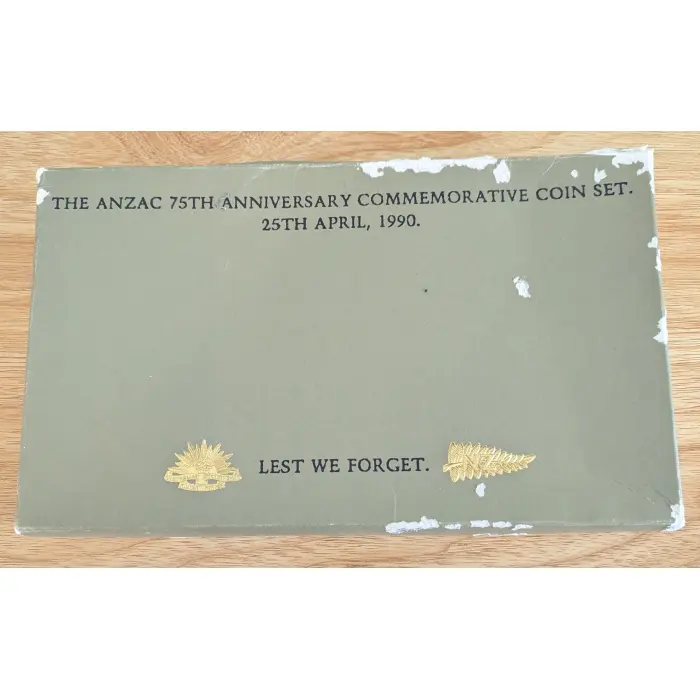 The Anzac 75th Anniversary Commemorative 2 Coin Set 25th April 1990 PRICE DROP