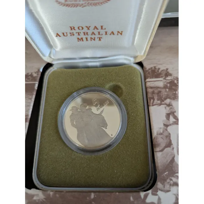 The Anzac 75th Anniversary Commemorative 2 Coin Set 25th April 1990 PRICE DROP