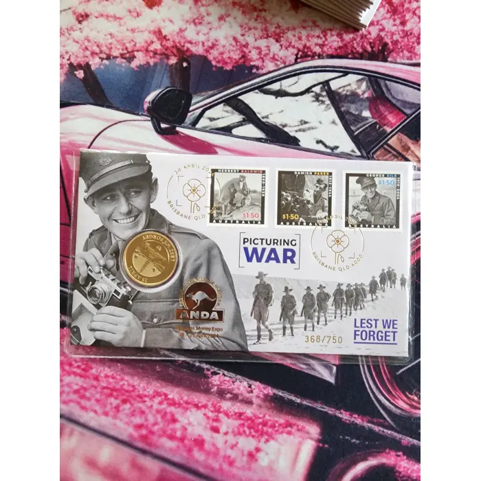 2024 $1 ANDA Brisbane Picturing War Lest We Forget PNC