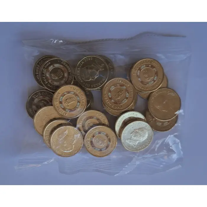 2026 $2 Bingo Till Coin Bag - Sealed/UNC (25x $2 coins total)