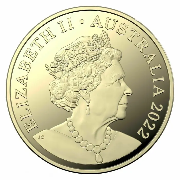 Commonwealth Games Letter A $2 Two Dollar Coloured Coin 2022 Rare Australia lightly circulated